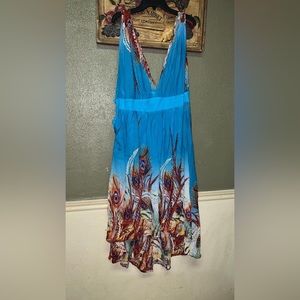 Beautiful elegant peacock dress